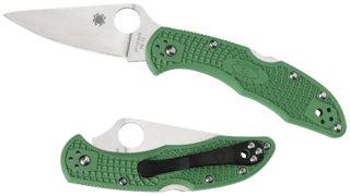 One of the lightest Spyderco knives designed and manufactured with precise tolerances to hold reliably and easy opening from the thumb slot feature.
